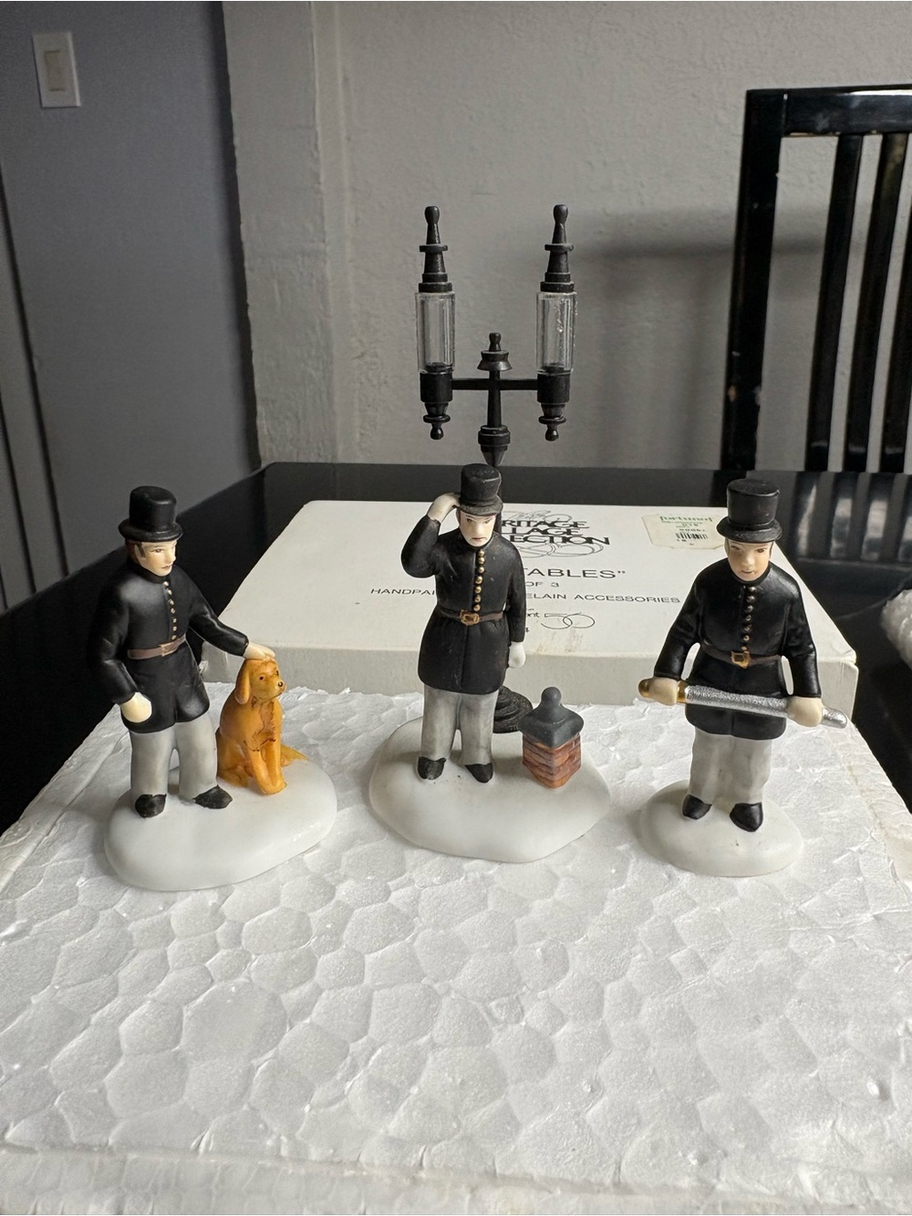 Department 56 "Constables" porcelain accessories